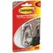 3M 3M Command 3-1/4 in. L Brushed Nickel Metal Medium Hook 3 lb. cap. 1 pk FC12-BN - alternate 3